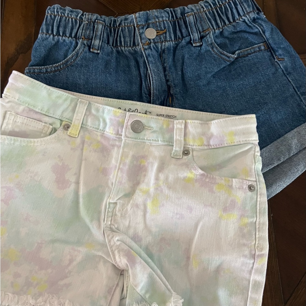 TWO pair of girls shorts. Size 10/12. New without tags.